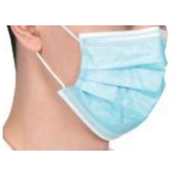 Máscara Cirúrgica-não Esterilizada 3 Camadas de não Tecido com elásticos-Azul (caixas de 50 máscaras)