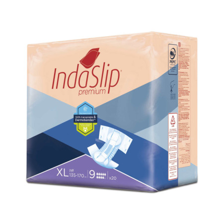 Fralda de Adulto Indaslip Premium (Gama 9) (Bolsa de 20)