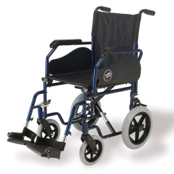 Cadeiras de Rodas Manual Encartável em Aço Azul - Breezy 90 (Autopropulsão)