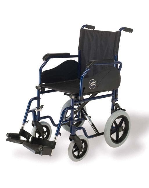 Breezy 90 Cadeiras de Rodas Manual Encartável em Aço - Versão trânsito (rodas traseiras 12'' maciças)