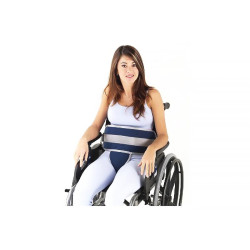 Cinto abdominal pélvico com fecho magnético para cadeira de rodas